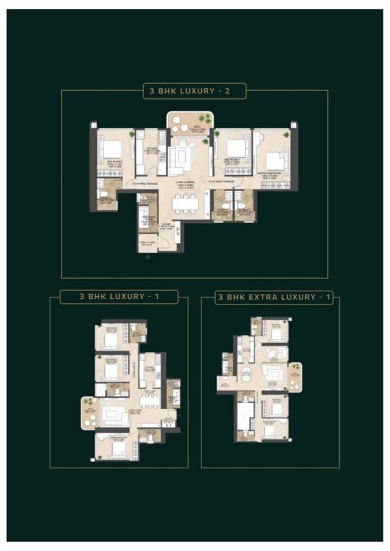 Floor Plan, mahindra-beaconhill 4 Bedroom 1800 Sq.Ft. Apartment In Agripada Mumbai 10570562