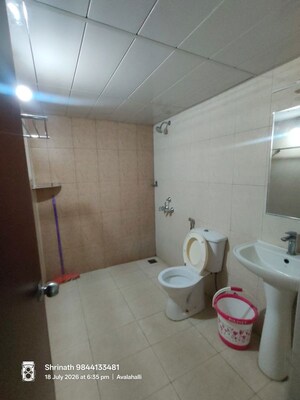 Bathroom in 2 BHK Apartment at Prestige Royale Gardens, Doddaballapur Road – for Rent