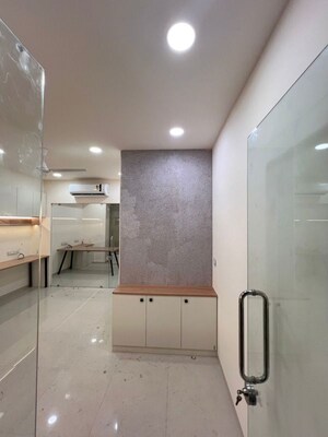 Bathroom in  Office Space at Shilp Corporate Park, Bodakdev – for Rent