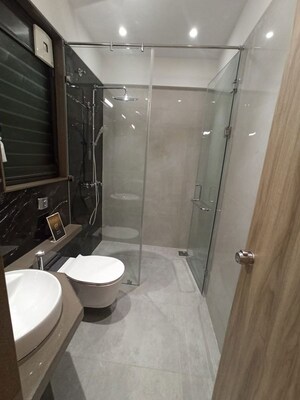 Bathroom in 3 BHK Apartment at Beharay Rathi Hillview Residency, Kothrud – for Sale