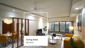 Living Room in 3 BHK Apartment at Samartha Sidhi, Andheri West – for Sale
