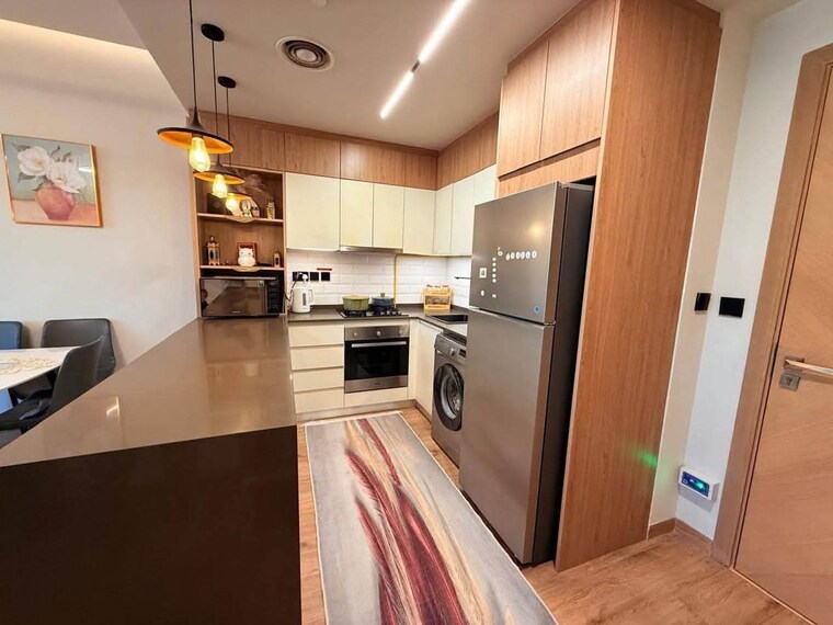 Kitchen, dosti-maple 2 Bedroom 659 Sq.Ft. Apartment In Balkum Pada Thane 10570693