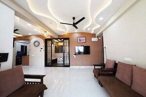 Living Room in 4 BHK Apartment at Tathawade – for Sale