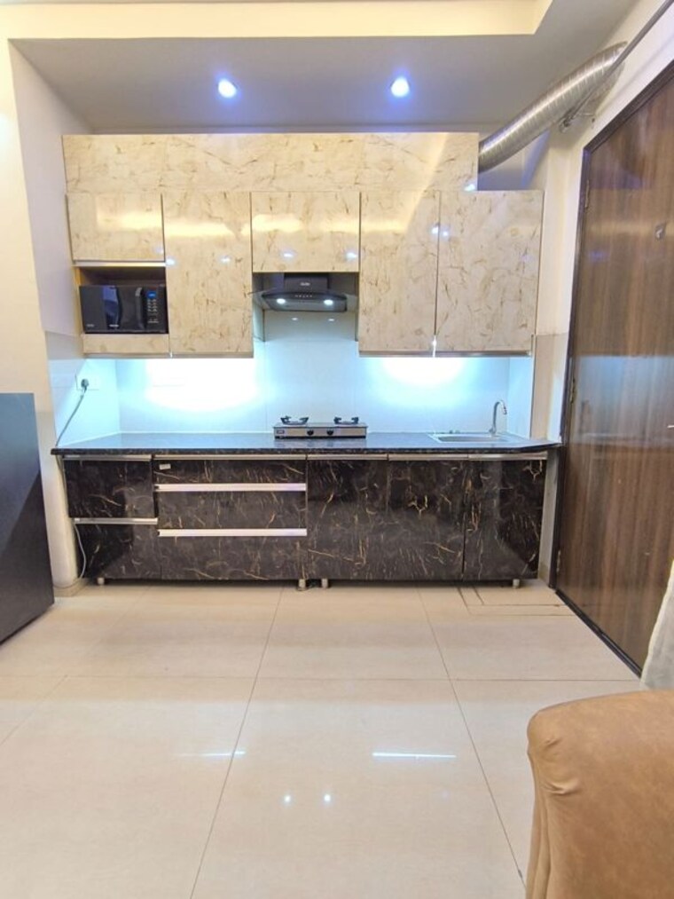Kitchen, sector 57 1 Bedroom 500 Sq.Ft. Builder Floor In Sector 57 Gurgaon 10570722