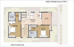 Floor Plan in 3 BHK Villa at Aurobindo Sansa County, Peeranchuruvu – for Sale