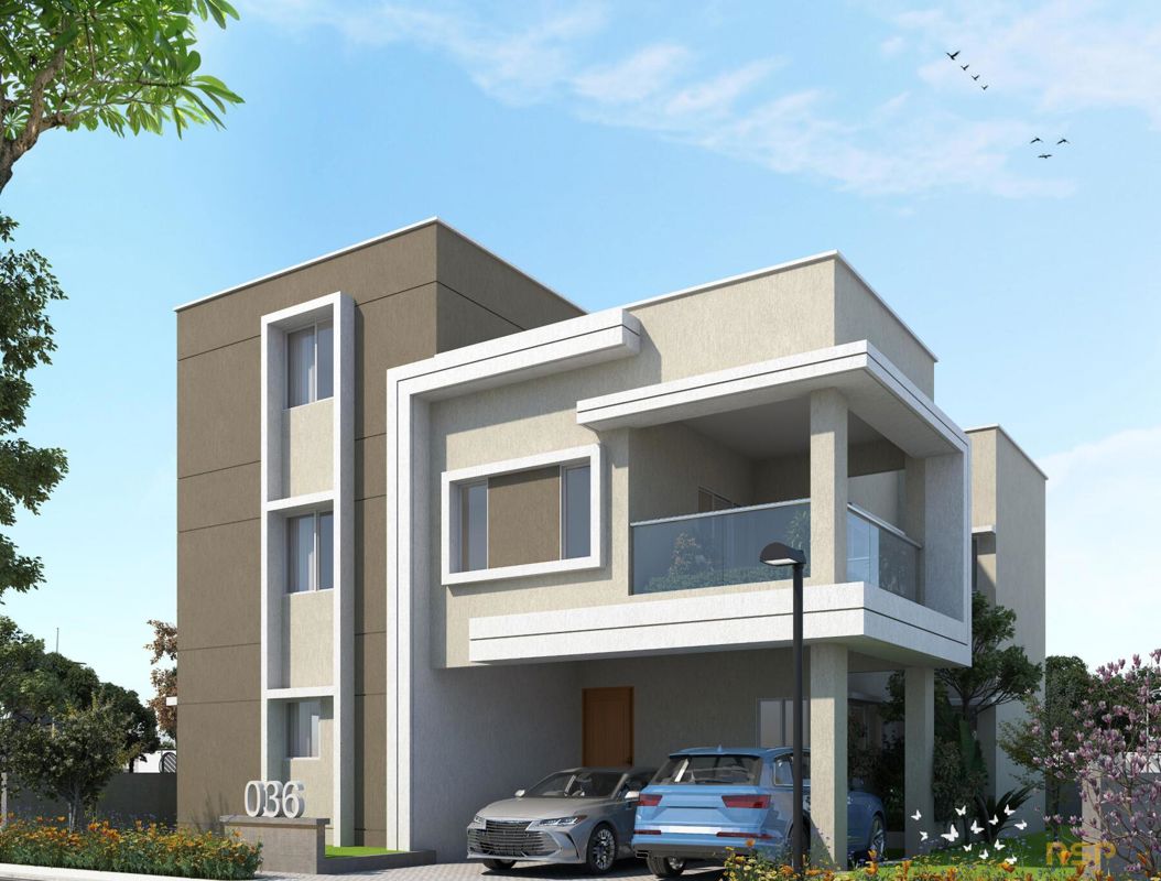 3 BHK + Store Room 200 Sq.Yd. Villa in Aurobindo Sansa County