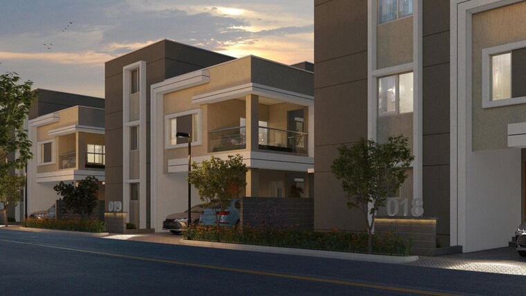 Exterior View, aurobindo-sansa-county 3 Bedroom 200 Sq.Yd. Villa In Peeranchuruvu Hyderabad 10569045