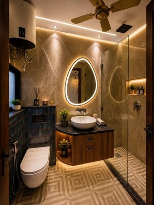 Bathroom in 3.5 BHK Apartment at M3M Sky City, Sector 65 – for Sale