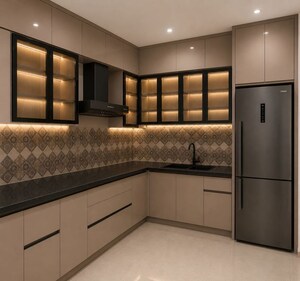 Kitchen in 2 BHK Apartment at Signature The Millennia 3, Sector 37d – for Rent