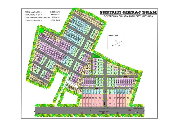 undefined, chaitanya vihar  100 Sq.Yd. Plot In Chaitanya Vihar Vrindavan 10570727