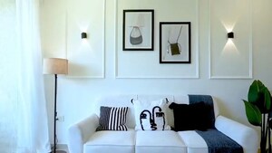 Living Room in 2.5 BHK Apartment at Oberoi Realty Splendor, Andheri East – for Sale