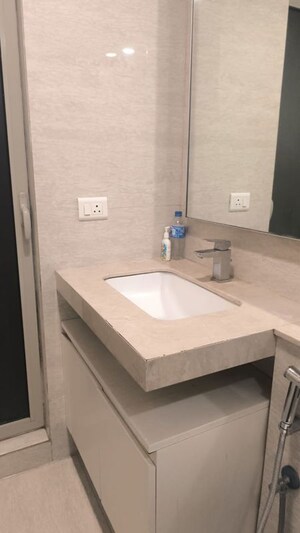 Bathroom in 1 BHK Apartment at Hiranandani Zen Maple, Powai – for Rent