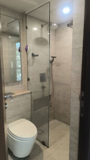 Bathroom in 1 BHK Apartment at Hiranandani Zen Maple, Powai – for Rent