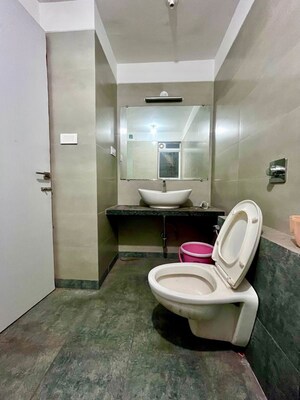 Bathroom in 2 BHK Apartment at Paradise Lifespaces Sai World City, New Panvel – for Rent
