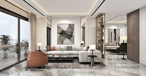 Living Room in 4 BHK Apartment at Ambala Highway – for Sale