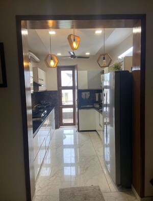 Bathroom in 3 BHK Builder Floor at DLF Centre Point, Sector 11 – for Sale