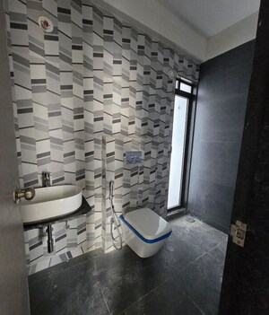 Bathroom in 2 BHK Apartment at Damji Shamji Mahavir Spring Tulip Phase 1, Pokhran Road No Two – for Rent