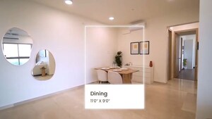 Living Room in 3 BHK Apartment at Raj Infinia, Malad West – for Sale