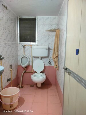 Bathroom in 1 BHK Apartment at Yashodham Complex, Goregaon East – for Rent