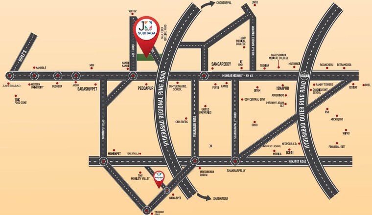 Map Location, sangareddy  150 Sq.Yd. Plot In Sangareddy Hyderabad 10563678