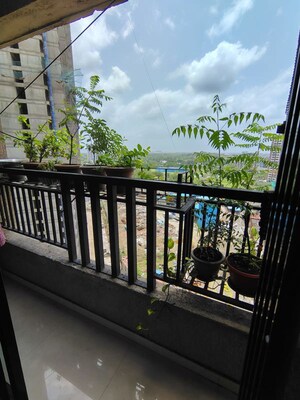 Balcony in 1 BHK Apartment at Raunak City Sector 4, Kalyan West – for Rent