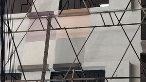 Staircase in 3 BHK Apartment at My Home Tarkshya, Kokapet – for Rent