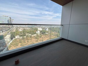 Balcony in 3.5 BHK Apartment at Panchshil Towers, Kharadi – for Rent