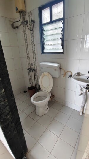 Bathroom in 2 BHK Apartment at Belvalkar Chaitrangan, Katraj – for Rent