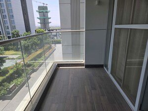 Balcony in 3.5 BHK Apartment at Panchshil Towers, Kharadi – for Rent