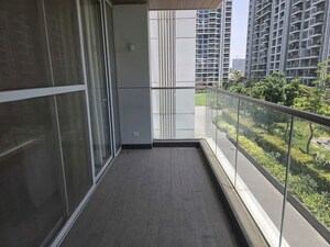Balcony in 3.5 BHK Apartment at Panchshil Towers, Kharadi – for Rent