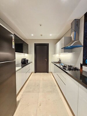 Kitchen in 3.5 BHK Apartment at Panchshil Towers, Kharadi – for Rent