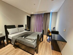 Bedroom in 3.5 BHK Apartment at Panchshil Towers, Kharadi – for Rent