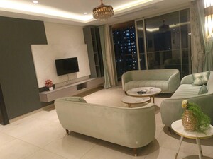 Living Room in 3.5 BHK Apartment at Panchshil Towers, Kharadi – for Rent