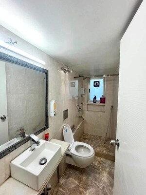 Bathroom in 2 BHK Apartment at Carter Apartments, Bandra West – for Rent