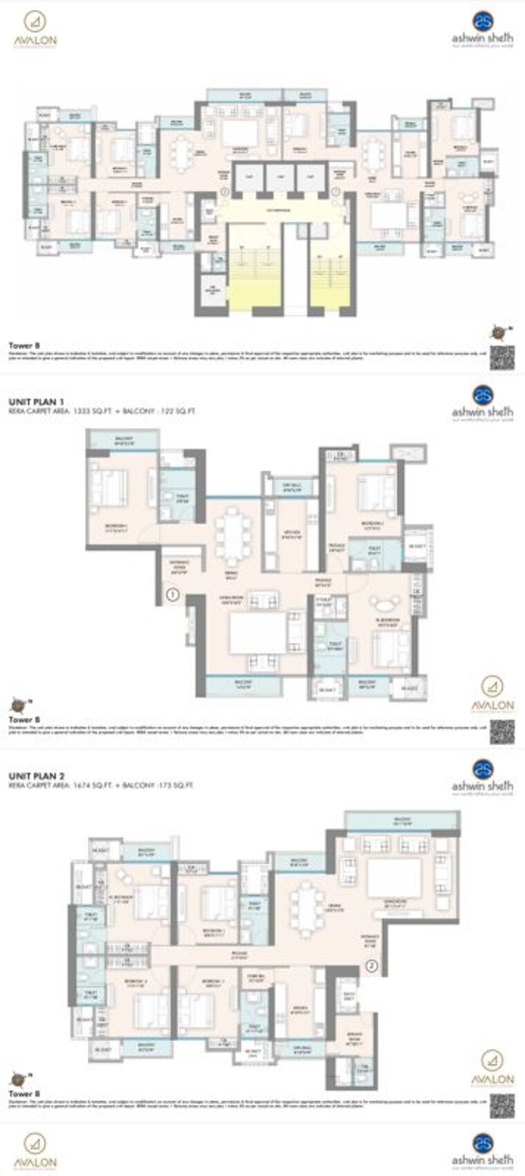 Floor Plan, sheth-avalon 3 Bedroom 1975 Sq.Ft. Builder Floor In Laxmi Nagar Thane 10571199