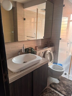 Bathroom in 3 BHK Apartment at HDIL Metropolis Residences, Andheri West – for Rent