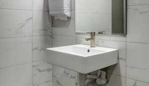 Bathroom in  Office Space at One Lodha Place, Lower Parel – for Rent