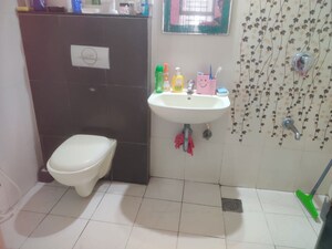 Bathroom in 2 BHK Apartment at Magarpatta Sylvania, Hadapsar – for Rent