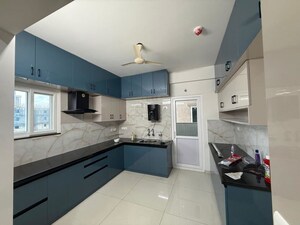Kitchen in 3 BHK Apartment at Rajapushpa Provincia, Narsingi – for Rent