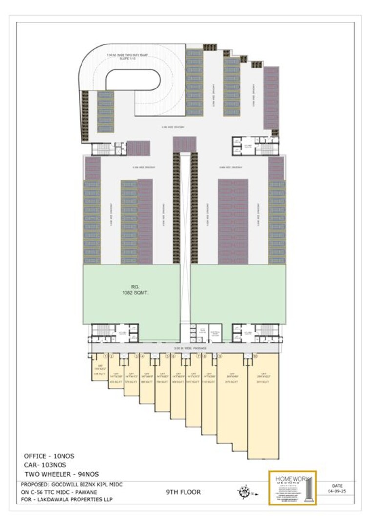 Floor Plan, turbhe Commercial Showroom 1102 Sq.Ft. In Turbhe Navi Mumbai 10571407
