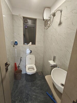 Bathroom in 3 BHK Apartment at Gurukrupa Divyam, Ghatkopar East – for Rent