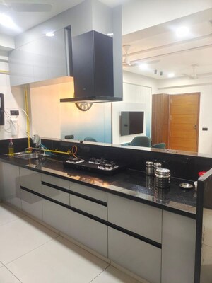 Kitchen in 3 BHK Apartment at Shyamal – for Rent