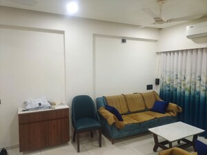 Living Room in 3 BHK Apartment at Shyamal – for Rent