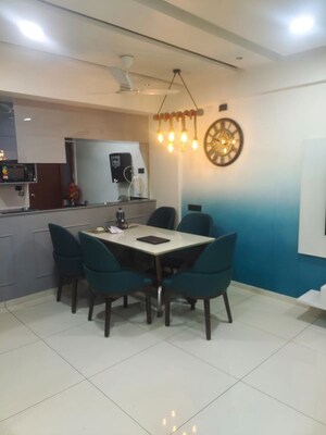 Dining area in 3 BHK Apartment at Shyamal – for Rent
