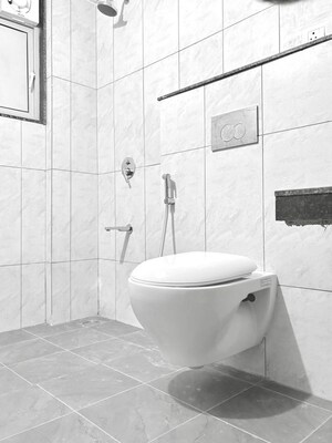 Bathroom in 2 BHK Apartment at Gera Planet Of Joy, Kharadi – for Rent