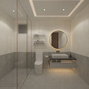 Bathroom in 4 BHK Builder Floor at Shanti Kunj – for Sale