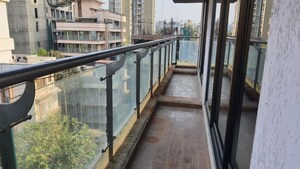 Balcony in 3 BHK Apartment at Ekta Park Vista, Khar West – for Rent