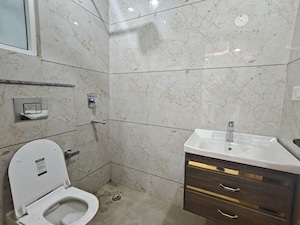 Bathroom in 3 BHK Builder Floor at Chattarpur – for Sale