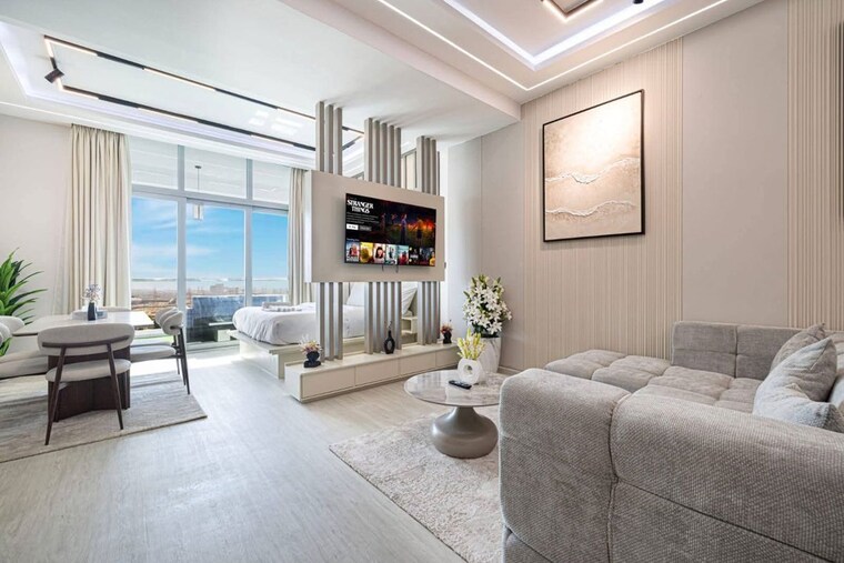 Living Room, keshvan-bungalows  1264 Sq.Ft. Apartment In Balkum Pada Thane 10571669