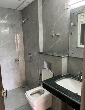 Bathroom in 3 BHK Apartment at Gomti Nagar – for Rent
